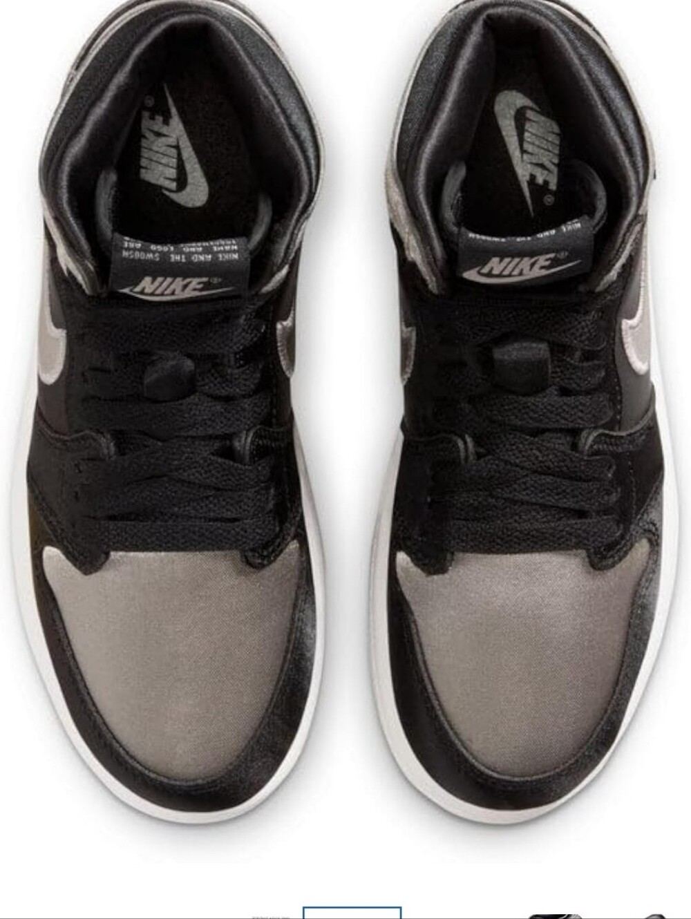 BNIB Nike Jordan 1 Retro High OG Black, Grey & White Size 3 (Youth) Retail $140 - Picture 2 of 8